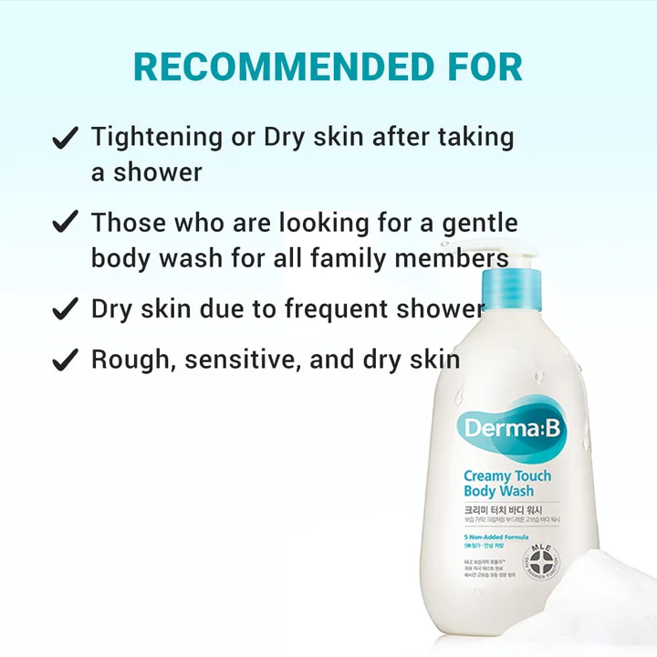 Derma: B Creamy Touch Body Wash [400ml]	
